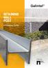 Galintel RETAINING WALL POST. Installation Guide. The Galintel brand is proudly owned by