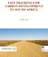 FAST-TRACKING LOW CARBON DEVELOPMENT IN SOUTH AFRICA