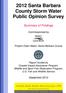 2012 Santa Barbara County Storm Water Public Opinion Survey