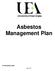 Asbestos Management Plan