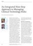 An Integrated Nine-Step Approach to Managing Clinical Technology Risks