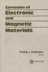 Corrosion of Electronic and Magnetic Materials