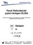 Fecal Helicobacter pylori-antigen ELISA