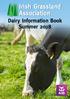 Irish Grassland Association. Dairy Information Book Summer 2018