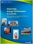 Improving Energy Performance in Canada. Report to Parliament Under the Energy Efficiency Act For the Fiscal Year