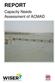 REPORT. Capacity Needs Assessment of ACMAD. Supported by: