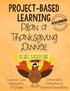 Project-Based Learning Plan a. Dinner