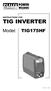 TIG INVERTER. Model: TIG175HF INSTRUCTIONS FOR TIG175HF