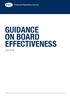 Financial Reporting Council GUIDANCE ON BOARD EFFECTIVENESS