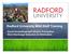 Radford University MS4 Staff Training. - Good Housekeeping/Pollution Prevention - Illicit Discharge Detection & Elimination