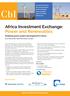 CbI. Africa Investment Exchange: Power and Renewables AFRICAN ENERGY. Enabling power project development in Africa. africa-investment-exchange.