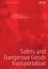 Safety and Dangerous Goods Transportation. Gas Agents Manual 2009