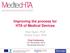 Improving the process for HTA of Medical Devices