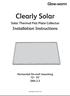 Clearly Solar Solar Thermal Flat Plate Collector Installation Instructions Horizontal On-roof mounting SRH 2.3
