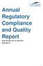 Annual Regulatory Compliance and Quality Report. Grant Thornton UK LLP June 2015 Audit 2014/15