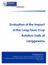 Evaluation of the Impact of the Long-Term Crop Rotation Trails at Langgewens