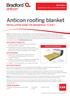 Anticon roofing blanket