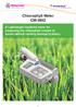 Chlorophyll Meter CM-3502 A Lightweight handheld meter for measuring the chlorophyll content of leaves without causing damage to plants.