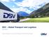 DSV Global Transport and Logistics