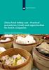 China Food Safety Law - Practical procedures, trends and opportunities for Dutch companies