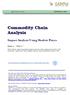 Commodity Chain Analysis