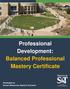 Professional Development: Balanced Professional Mastery Certificate