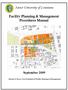 Facility Planning & Management Procedures Manual