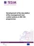 Development of the description of the management and control systems in ENI CBC programmes