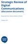 Strategic Review of Digital Communications (discussion document)