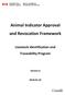 Animal Indicator Approval and Revocation Framework