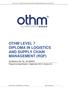 OTHM LEVEL 7 DIPLOMA IN LOGISTICS AND SUPPLY CHAIN MANAGEMENT (RQF)