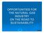 GERG OPPORTUNITIES FOR THE NATURAL GAS INDUSTRY ON THE ROAD TO SUSTAINABILITY