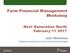 Farm Financial Management Workshop