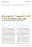 Renewable-Powered HVAC With Thermal Storage