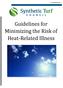Guidelines for Minimizing the Risk of Heat-Related Illness