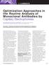 Optimization Approaches in the Routine Analysis of Monoclonal Antibodies by Capillary Electrophoresis