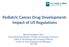 Pediatric Cancer Drug Development: Impact of US Regulations