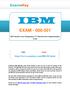 EXAM IBM Maximo Asset Management V7.5 Infrastructure Implementation Exam.