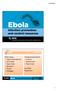 Lab Considerations : Ebola