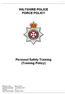 WILTSHIRE POLICE FORCE POLICY