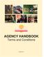 AGENCY HANDBOOK Terms and Conditions