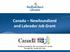 Canada Newfoundland and Labrador Job Grant. Funding provided by the Government of Canada through the Canada Job Grant