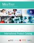 Welcome To MedTest s International Catalog