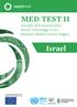 MED TEST II Transfer of Environmental Sound Technology in the Southern Mediterranean Region. Israel