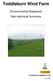 Toddleburn Wind Farm. Environmental Statement Non-technical Summary. I & H Brown Toddleburn Ltd