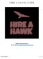 HIRE A HAWK GUIDE. Office of Human Resources OR