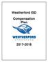 Weatherford ISD. Compensation Plan