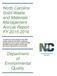 North Carolina Solid Waste and Materials Management Annual Report FY
