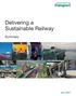 Delivering a Sustainable Railway. Summary