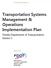 Transportation Systems Management & Operations Implementation Plan